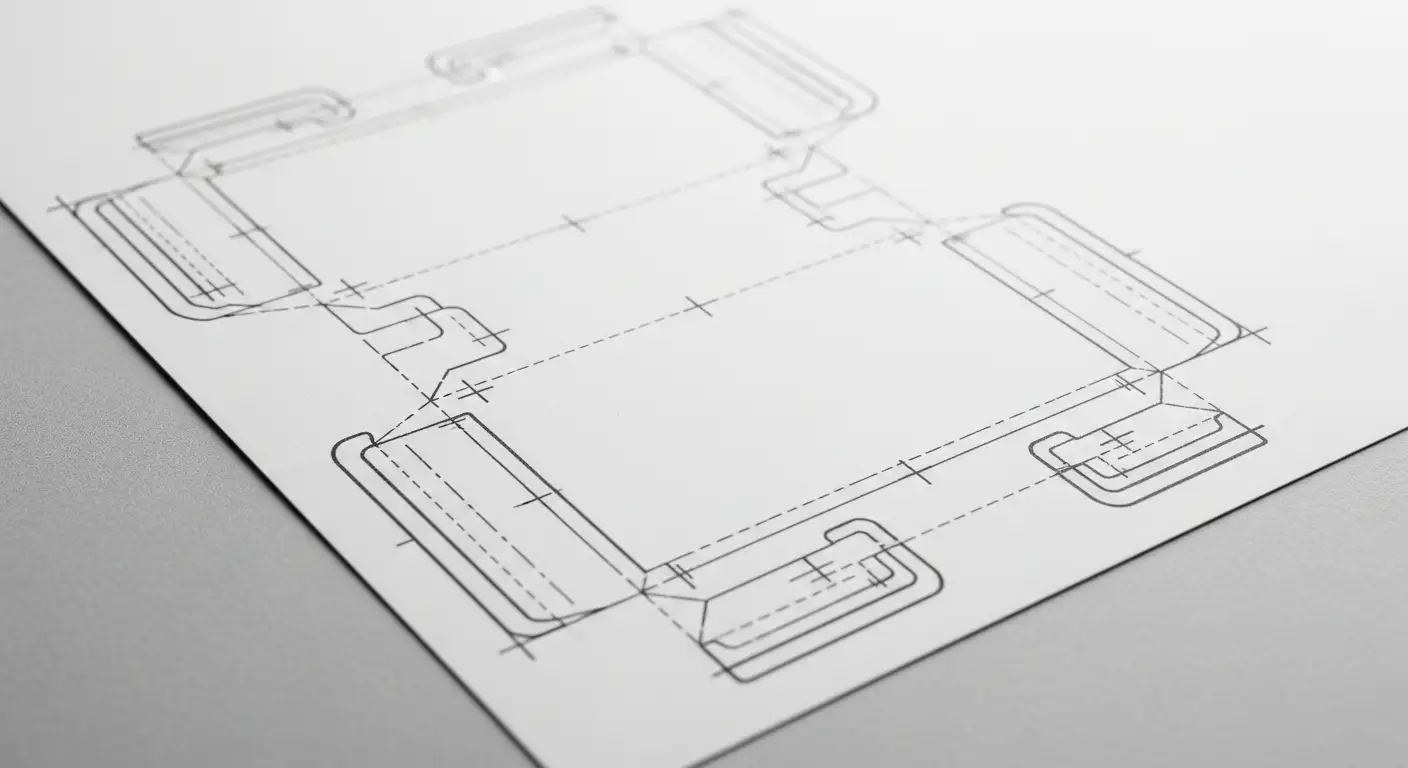 出血線、裁切線與安全區域的三層示意圖