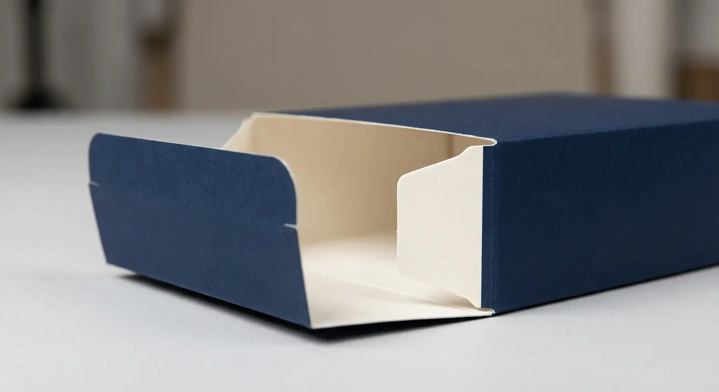 紙盒印刷少量——少量紙盒印刷成品展示：數百個彩盒整齊排列在工作桌上