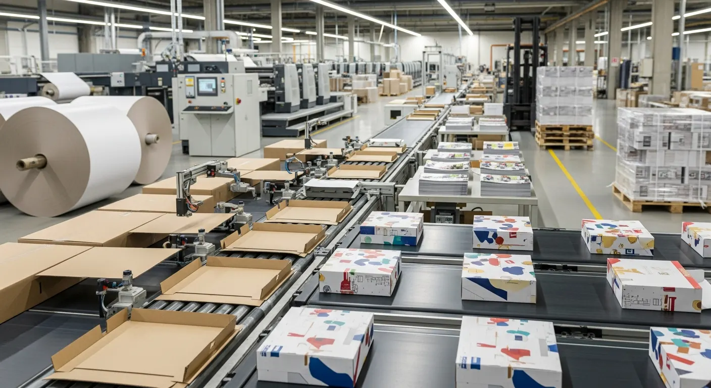 彩盒生產各階段時程甘特圖示意