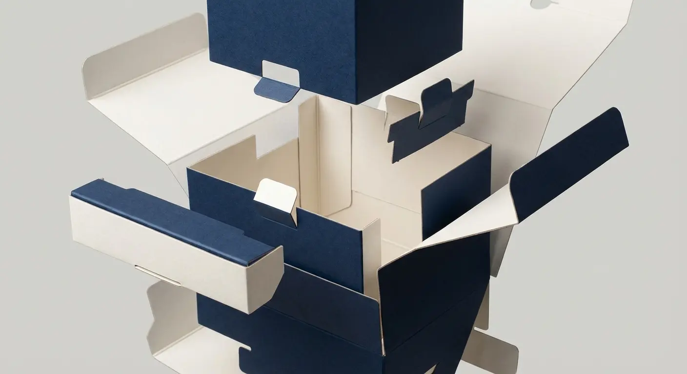 白樣：確認盒型結構的第一步，彩盒打樣相關細節圖