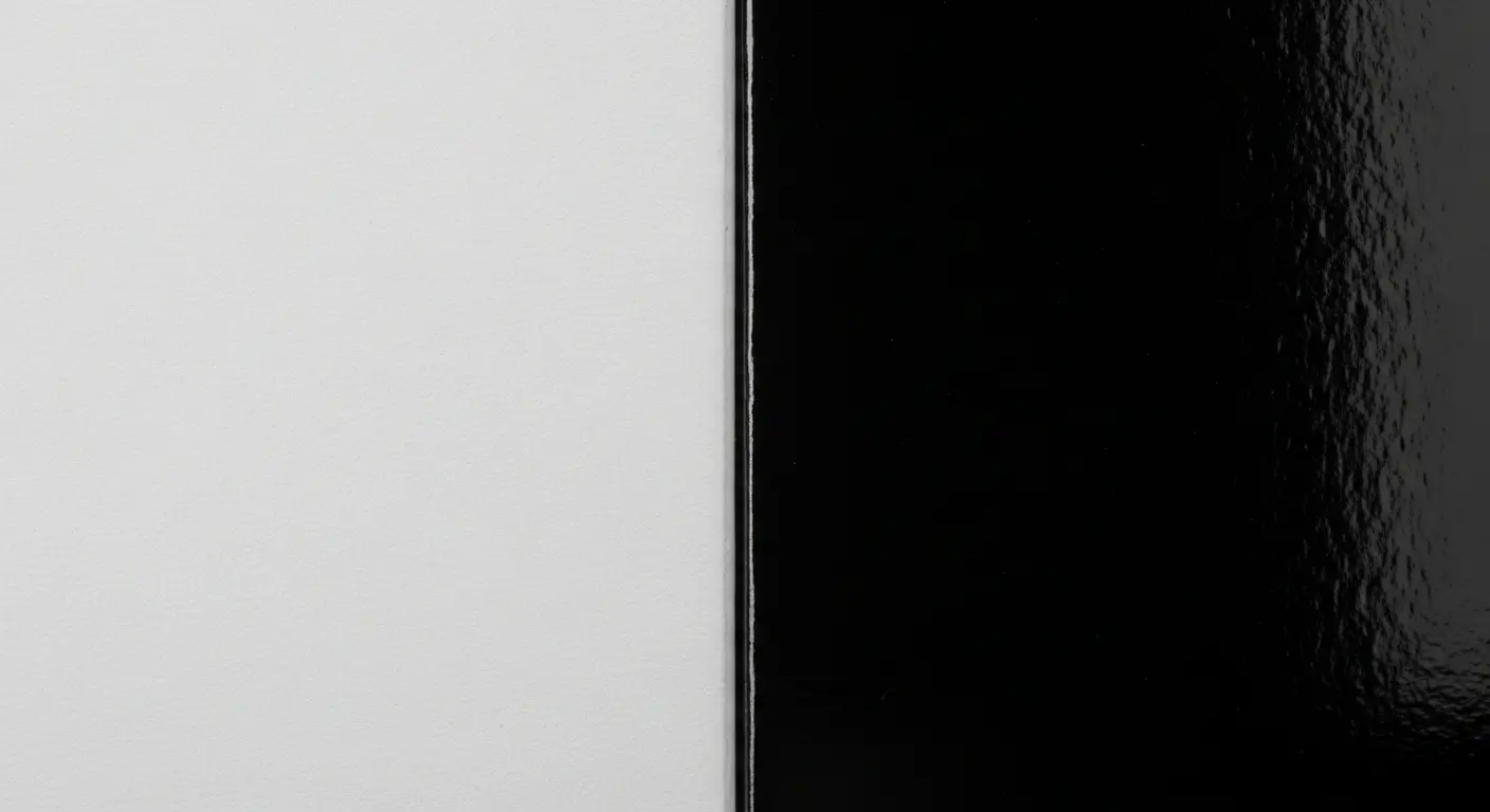 霧膜與亮膜彩盒表面質感對比細節展示