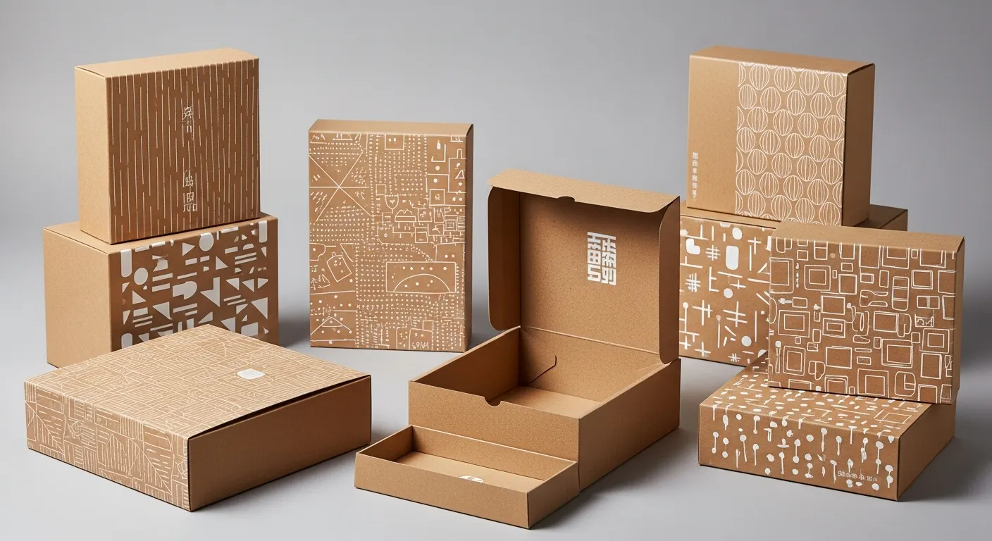 白墨印刷彩盒——牛皮紙彩盒白墨印刷後呈現鮮明顏色的效果展示