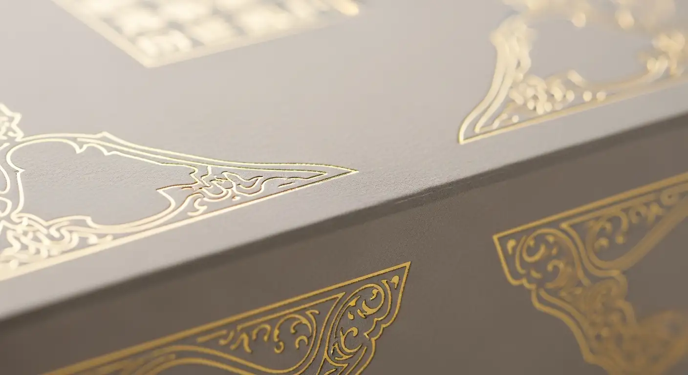 不同質感加工的彩妝彩盒近拍比較