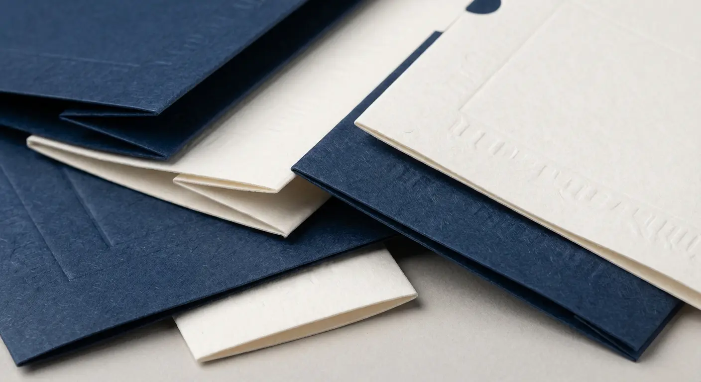 紙材規格與表面加工選擇，抽屜盒設計相關細節圖