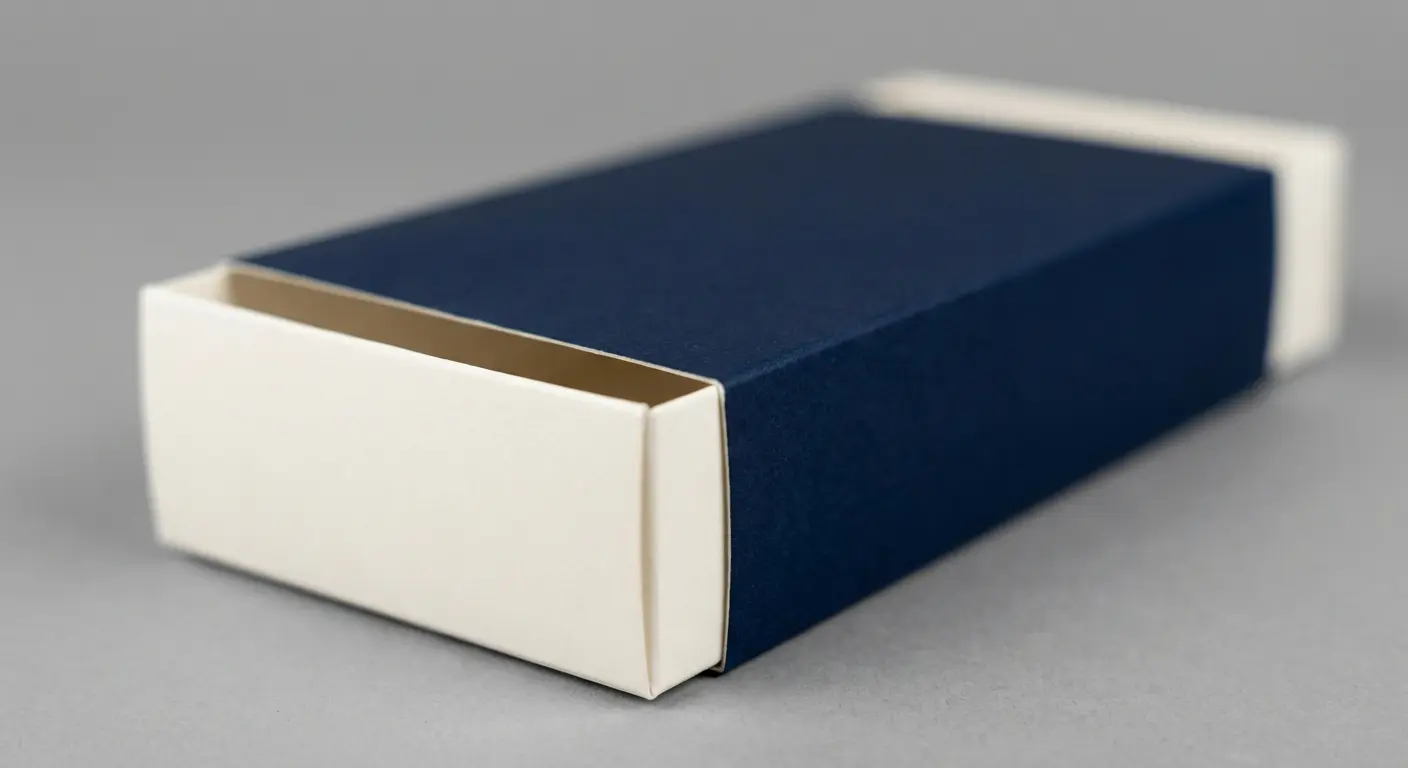 抽屜盒滑動式結構展示，說明抽屜盒的設計要點、尺寸規格標準與費用範圍，抽屜盒設計完整指南幫助品牌選對盒型。