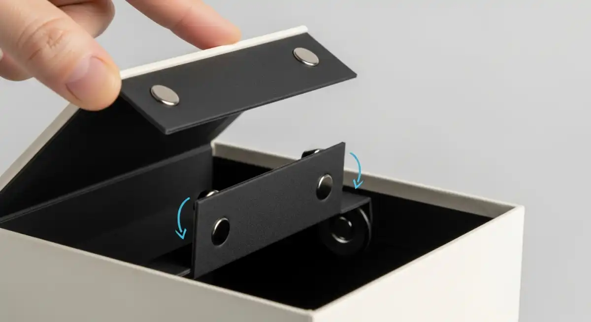 磁吸禮盒磁石嵌入結構與開箱體驗細節