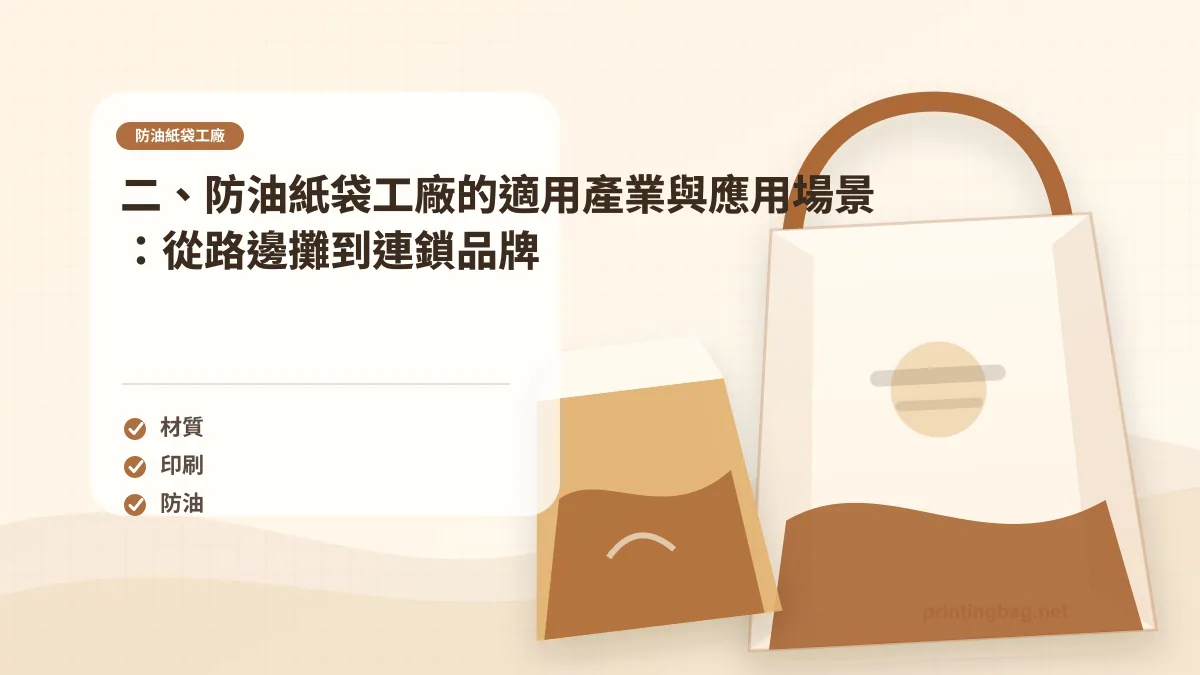 二、防油紙袋工廠的適用產業與應用場景：從路邊攤到連鎖品牌，防油紙袋工廠相關細節圖