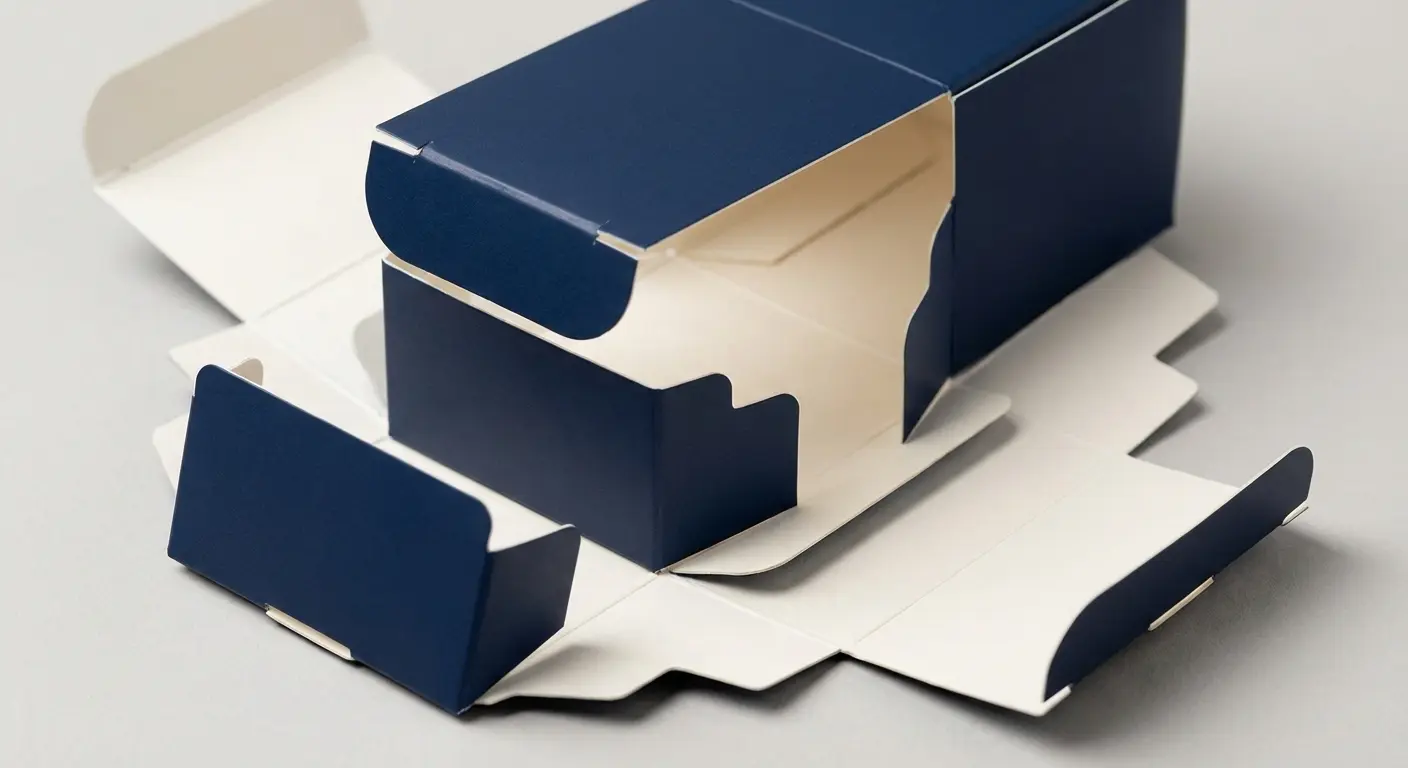 盒型選擇：正插盒、天地蓋與抽屜盒比較，膠囊瓶裝彩盒尺寸相關細節圖