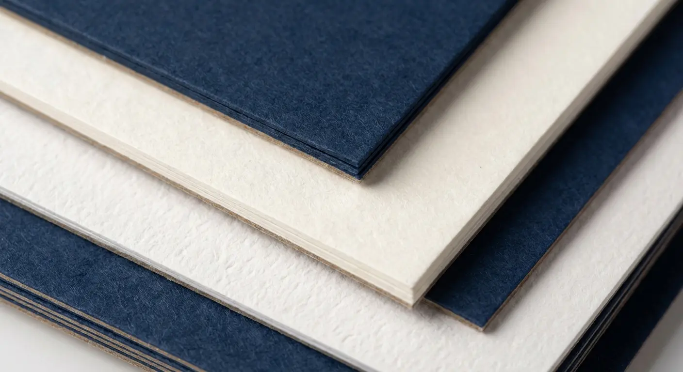 三種紙材的選擇決策邏輯，彩盒紙材比較相關細節圖