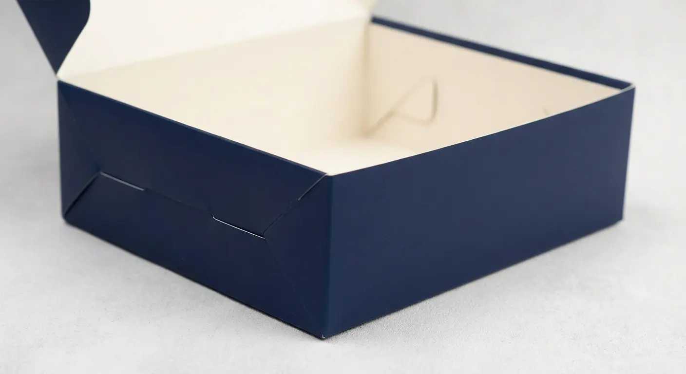 紙卡彩盒白樣與彩樣打樣成品並排比較，說明打樣費用計算方式與不同打樣方式的生產時程，彩盒打樣費用完整指南。