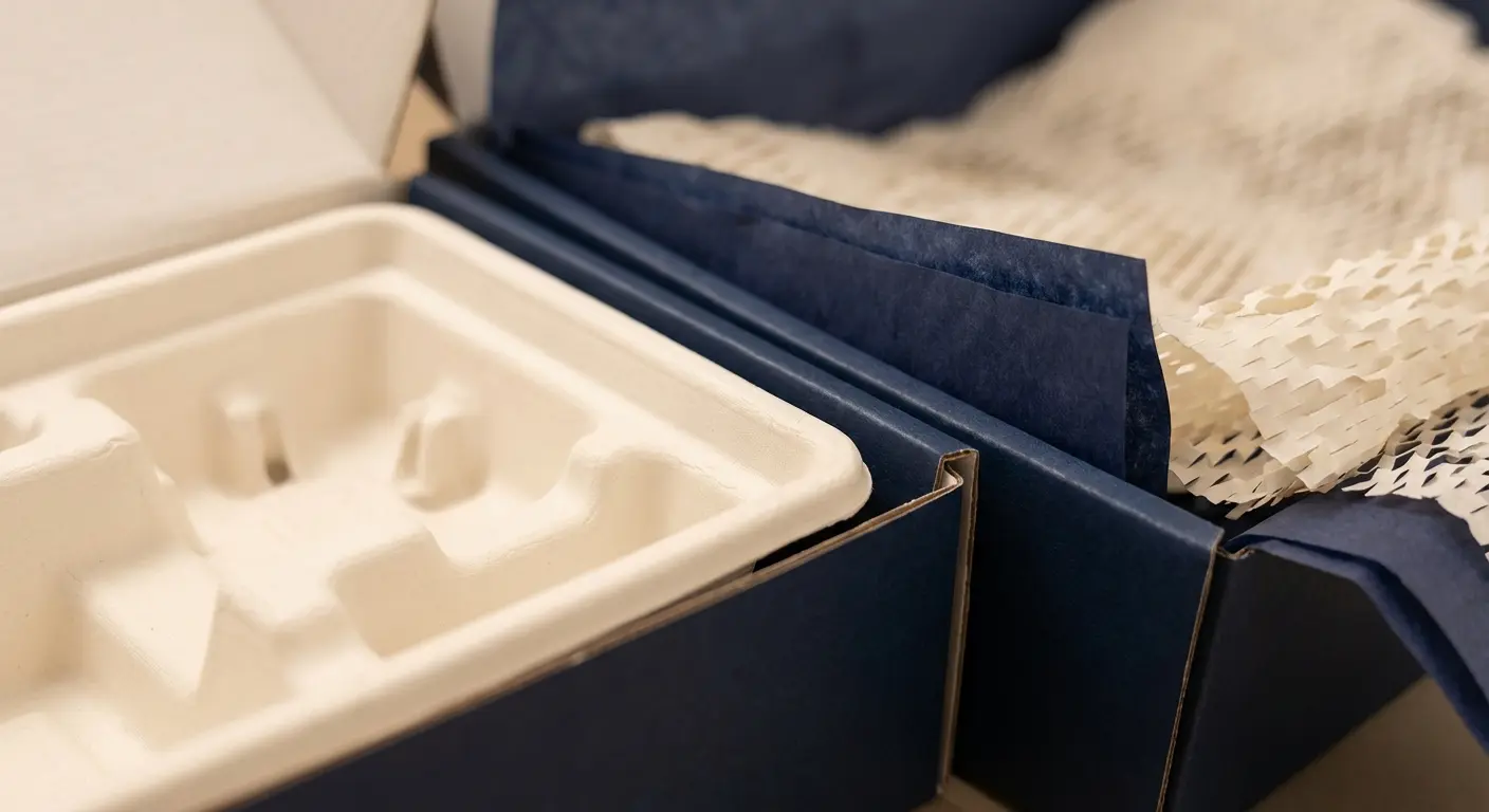 內襯與配件：EVA、緞帶、絲巾紙的搭配策略，香水禮盒包裝相關細節圖