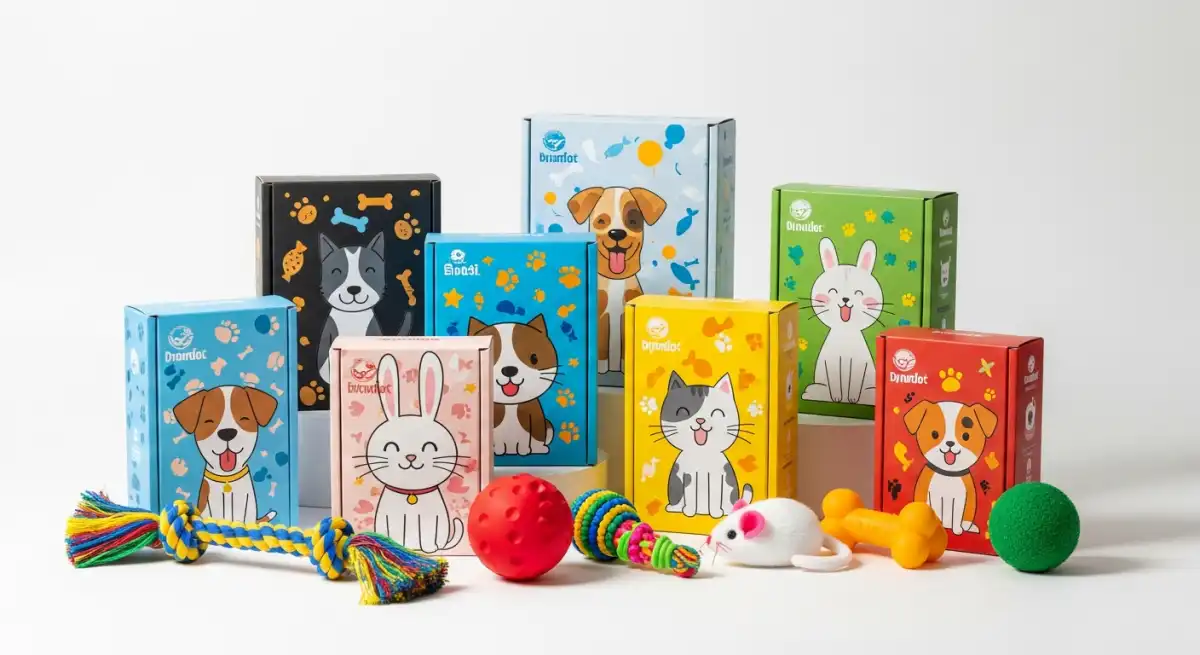 寵物食品包裝——寵物食品彩盒包裝展示，展示品牌設計與法規標示