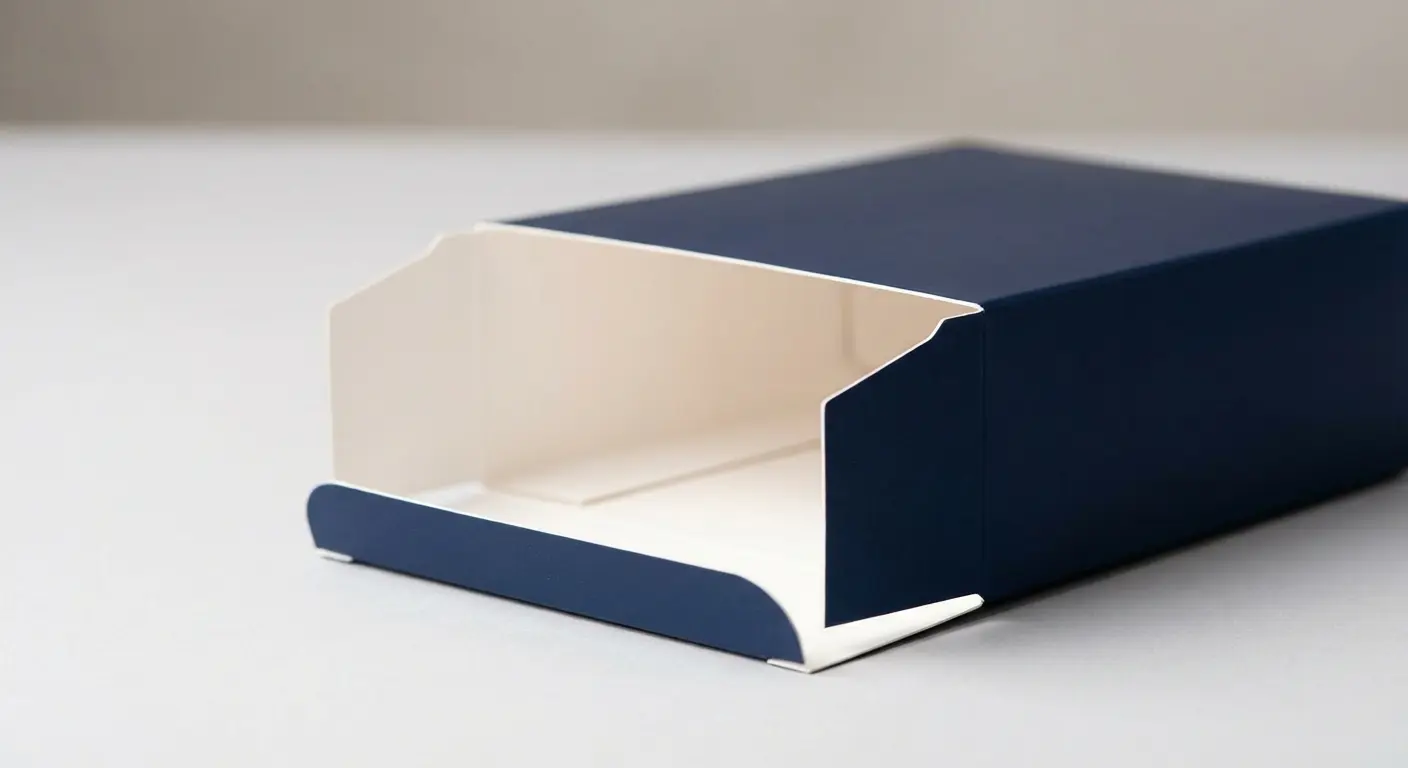 精裝盒與折疊彩盒並排對比展示，說明兩種包裝的結構特性、成本差異與適用場景，精裝盒折疊彩盒比較選擇指南。