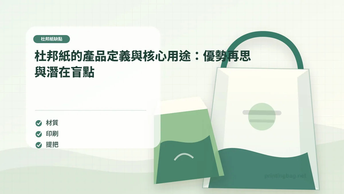 杜邦紙的產品定義與核心用途：優勢再思與潛在盲點，杜邦紙缺點相關細節圖
