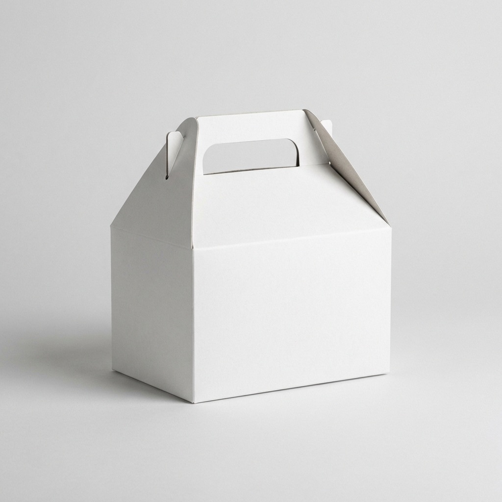 手提盒（Handle Box）結構展開圖