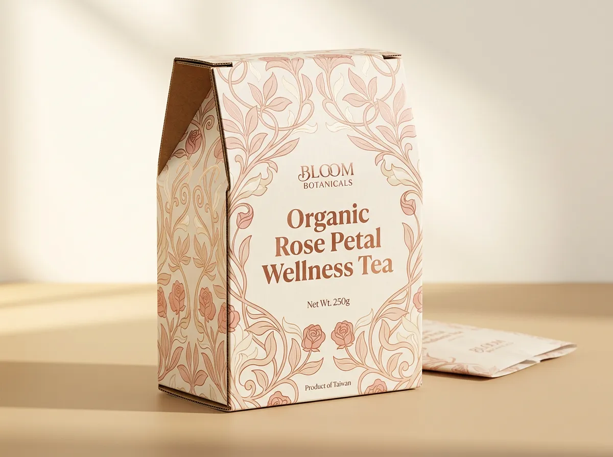 電商 DTC 彩盒搭配瓦楞內托，降低物流破損率。