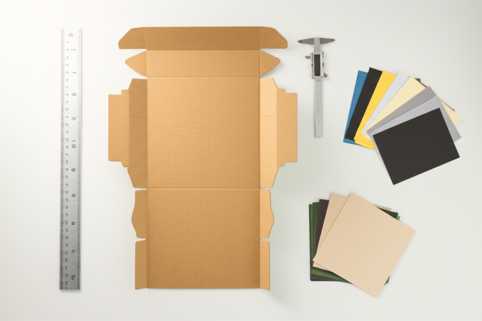 紙盒尺寸量測與紙張厚度檢驗