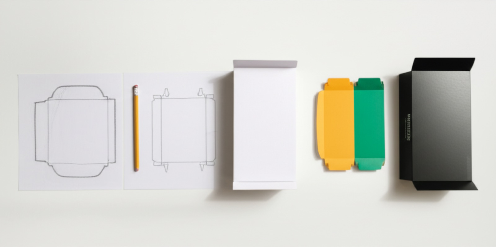 紙盒包裝開發流程：從草圖、刀模、白樣、彩樣到量產成品