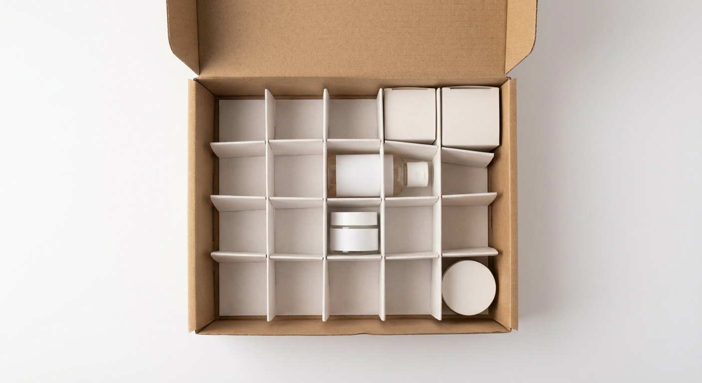 紙內襯卡紙結構：適用保健食品與化妝品彩盒固定內容物