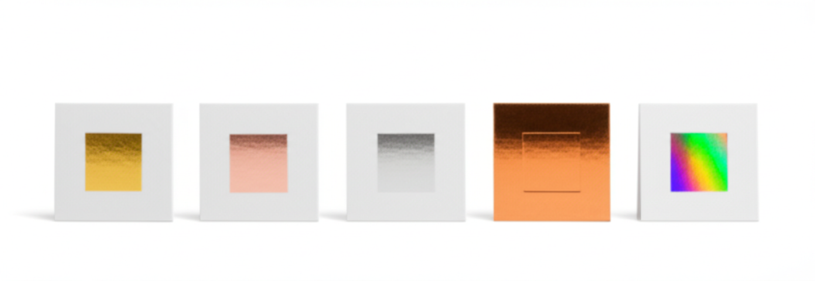 燙金色系選擇：金、銀、玫瑰金、銅、雷射箔