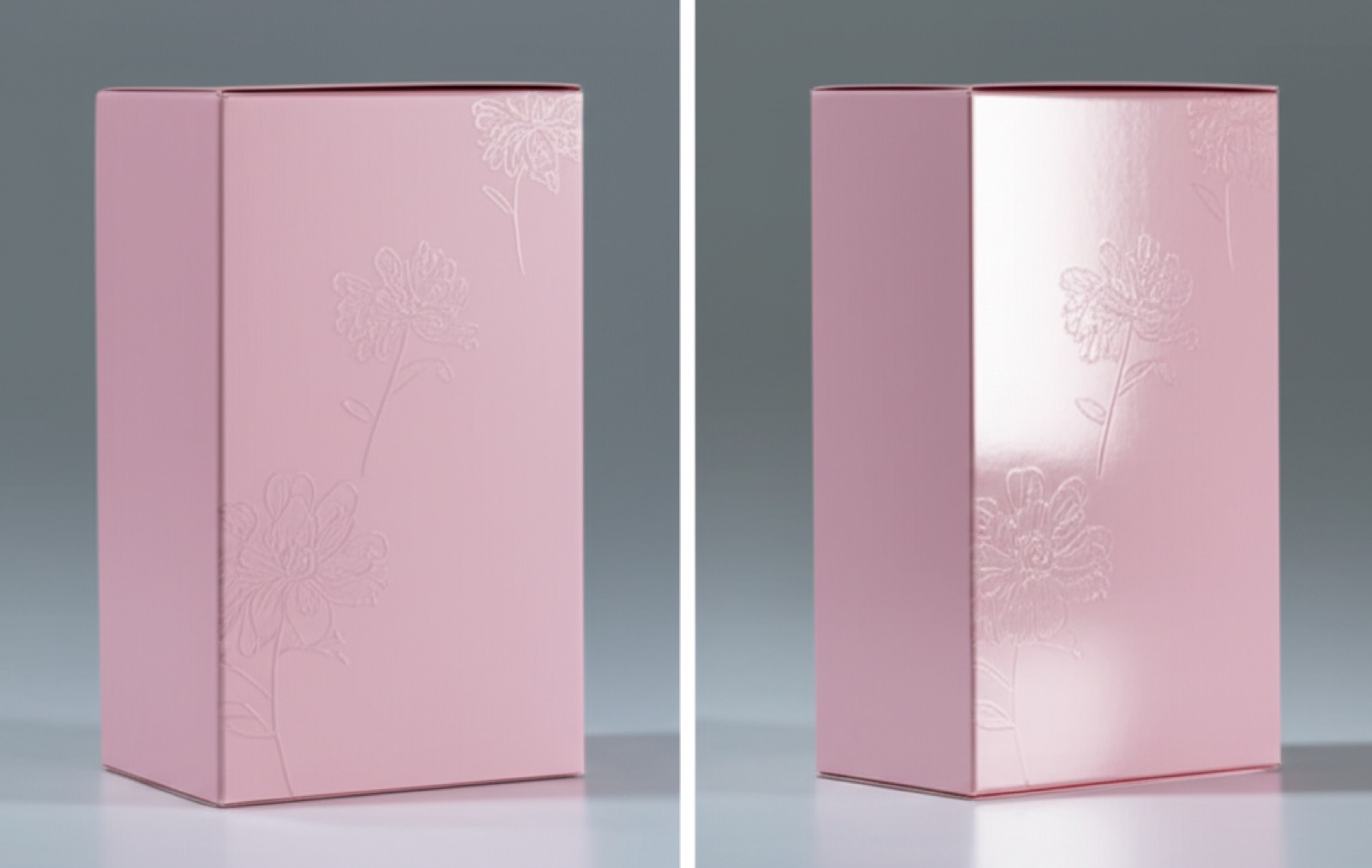 霧膜 vs 亮膜：同款紙盒不同覆膜效果直接對比