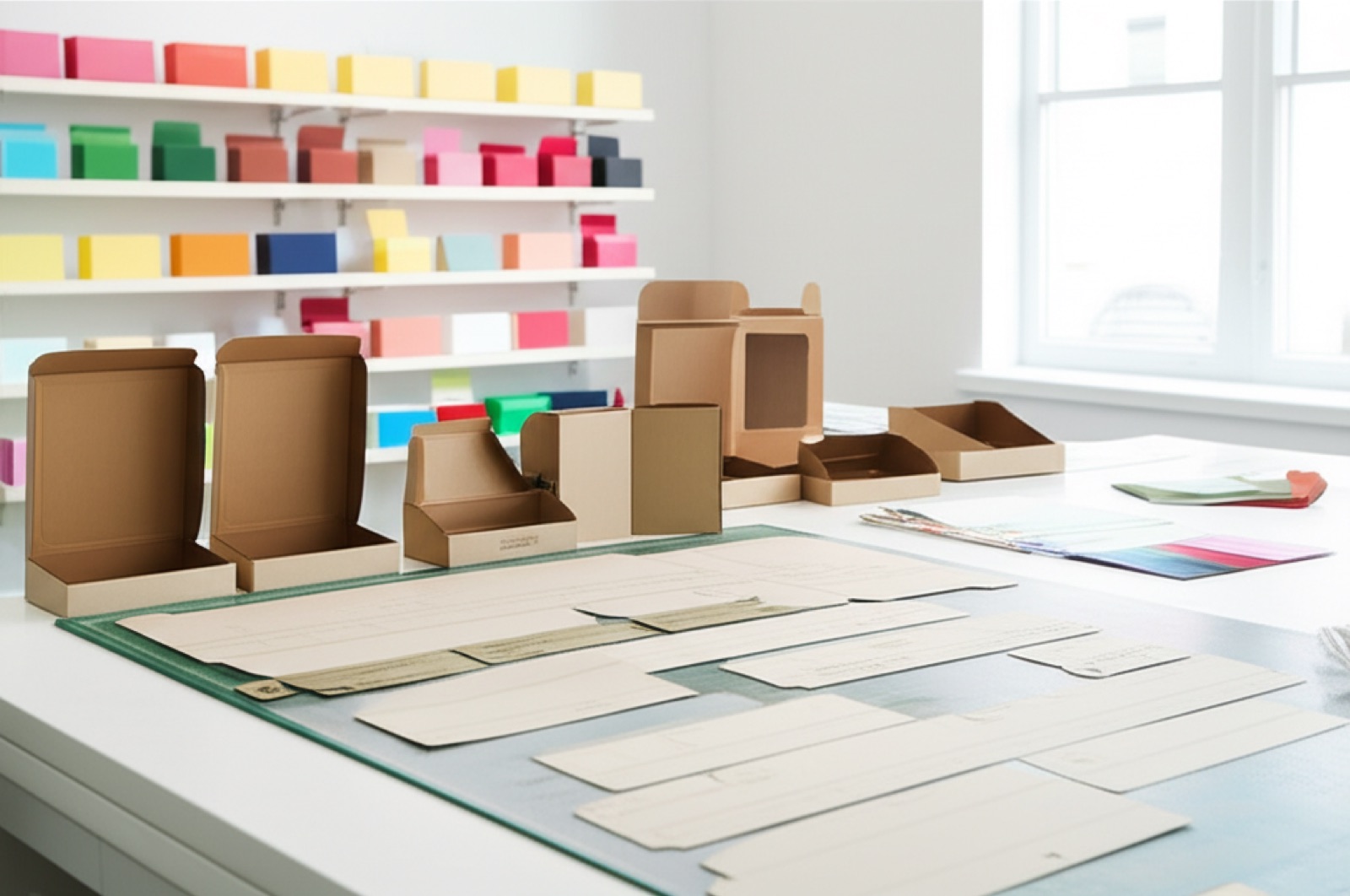 圓廣創意印刷包裝設計工作空間與紙盒打樣