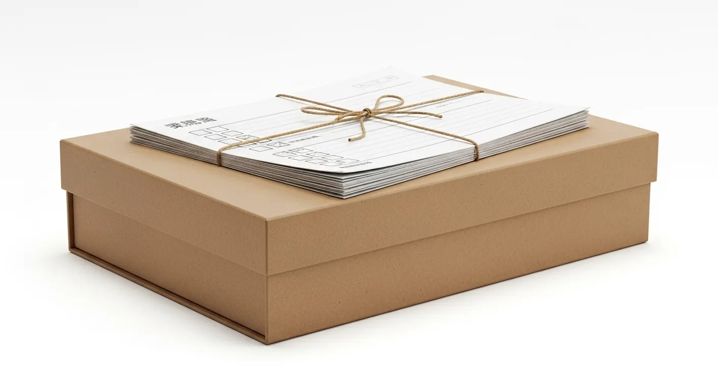 第一次訂製彩盒詢價前完整確認清單示意圖,涵蓋尺寸、材質、數量、設計檔格式等必備資訊,彩盒訂製詢價完整攻略。